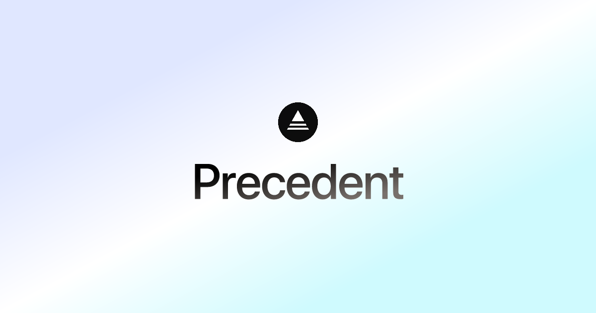 Precedent